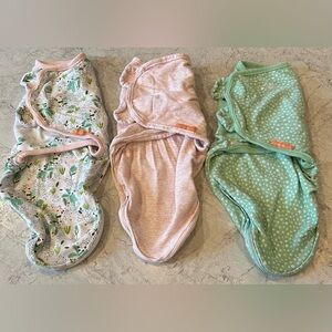 SwaddleMe by Ingenuity Easy Change Swaddles Size Small/Medium 3 PACK